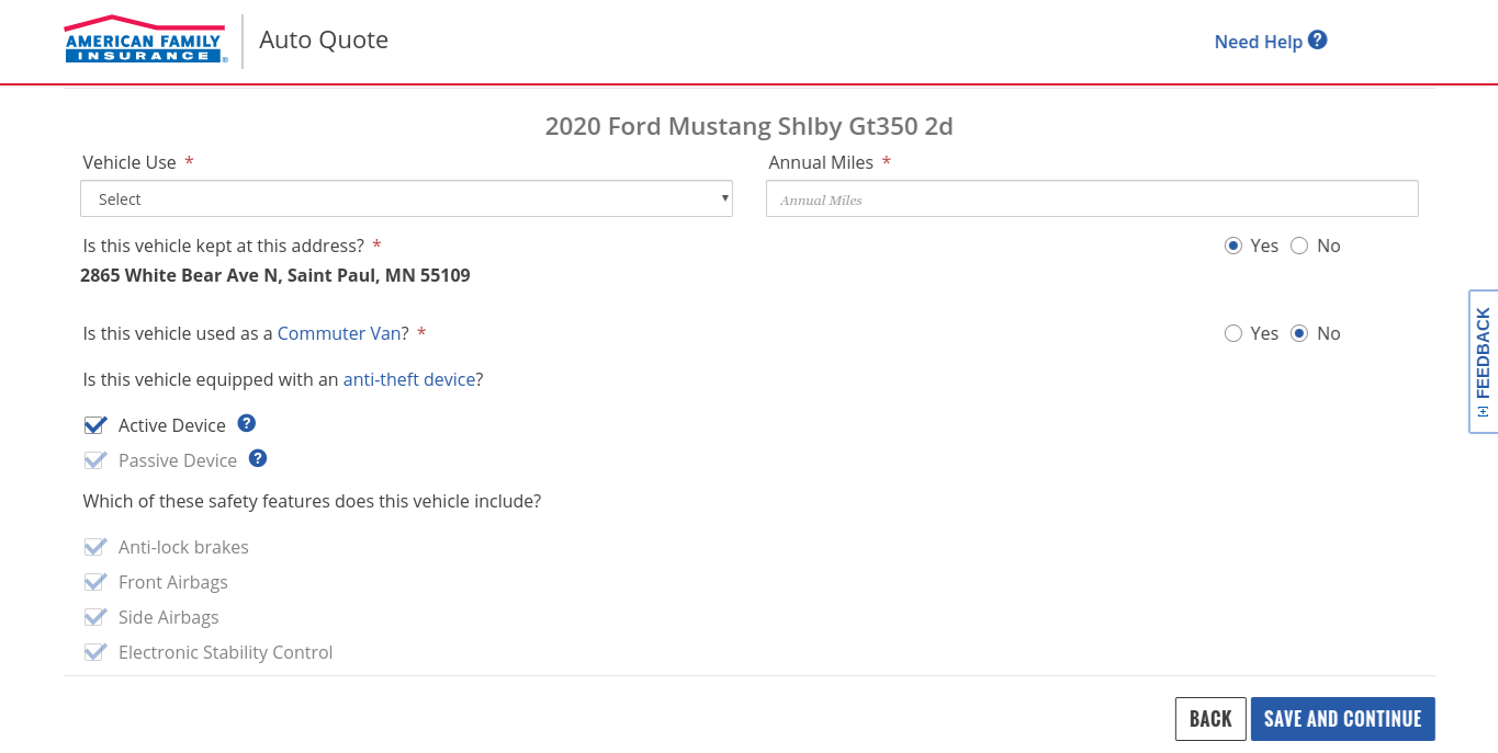 American Family 2019 Get a Quote 4.2 Vehicle Information-medium