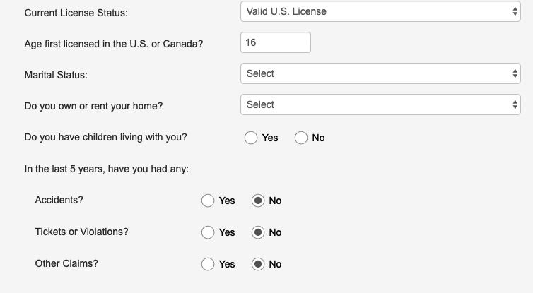 Travelers Quote, Driver Record-medium