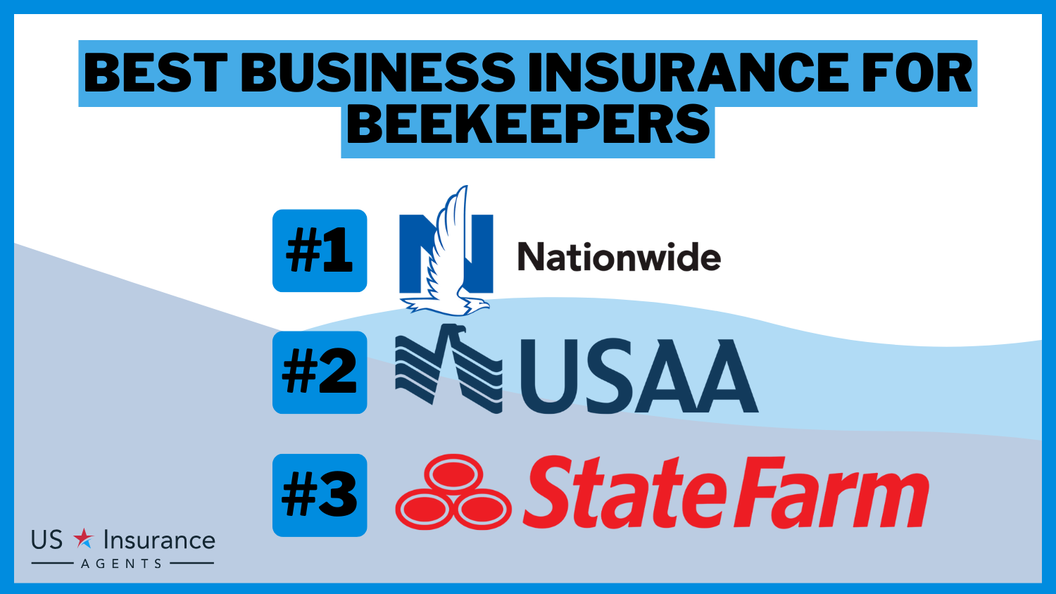 3 Best Business Insurance for Beekeepers: Nationwide, USAA, and State Farm.