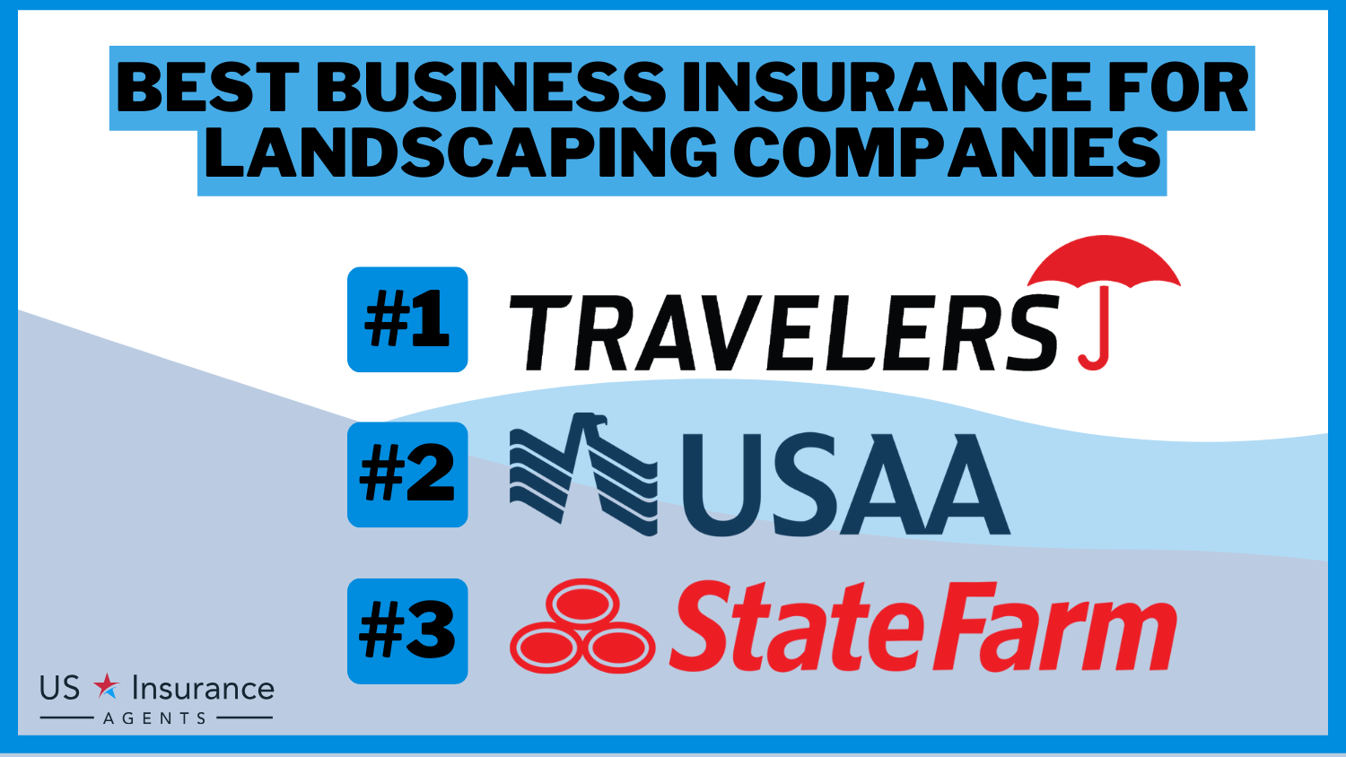 Best Business Insurance for Landscaping Companies: Travelers, USAA and State Farm.