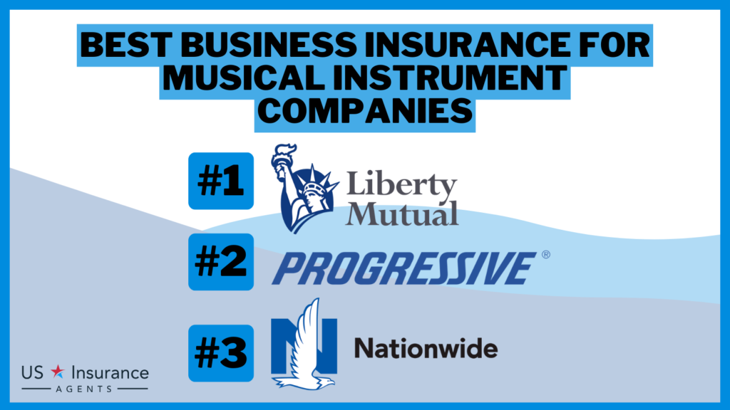 Liberty Mutual, Progressive and Nationwide: Best Business Insurance for Musical Instrument Companies
