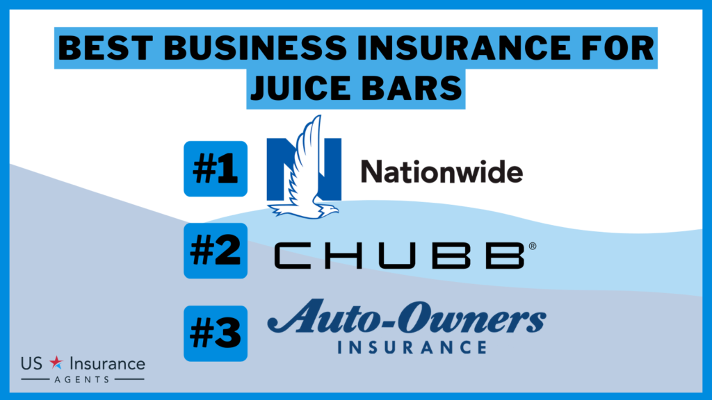 Nationwide, Chubb, and Auto Owners: Best Business Insurance for Juice Bars