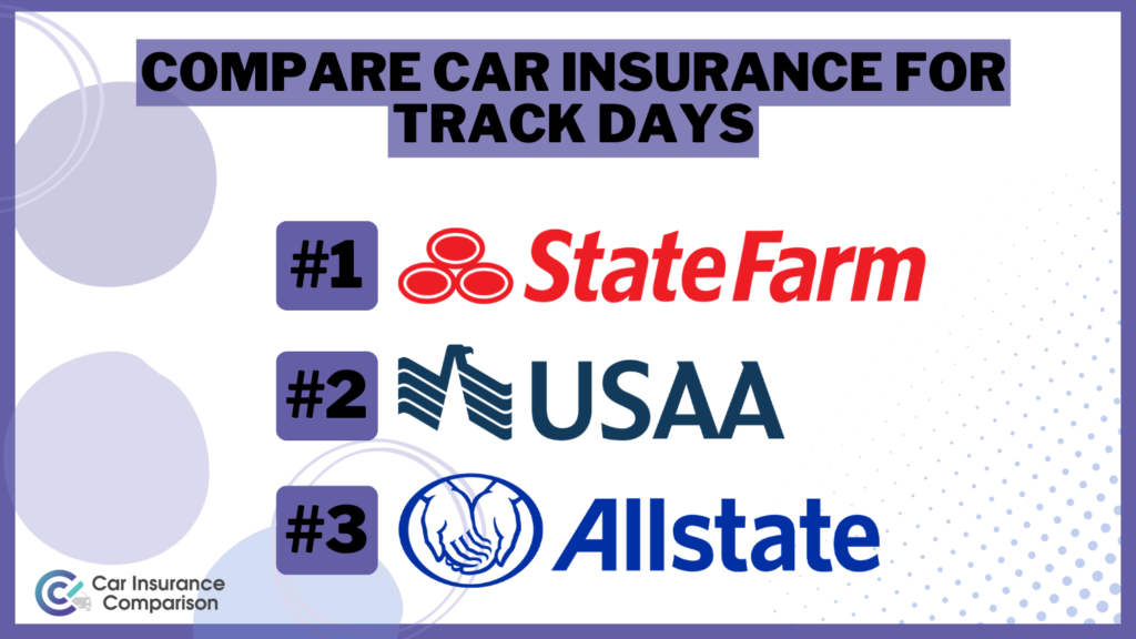 State Farm, USAA, and Allstate: Compare Car Insurance for Track Days